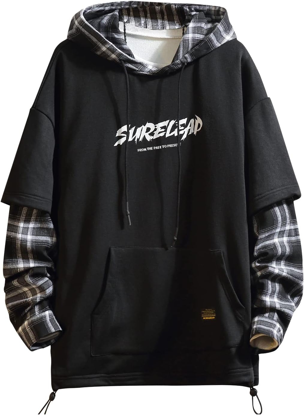 Japan Style Patchwork Hoodies Men Characters Streetwear Hoodie Men Sweatshirt